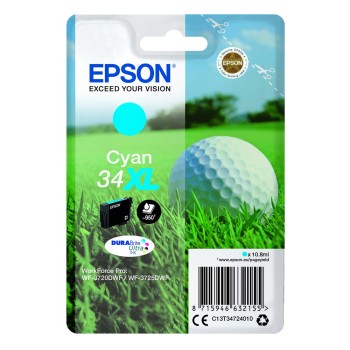 Epson Μελάνι Inkjet No.34XL Cyan (C13T34724010) (EPST347240)