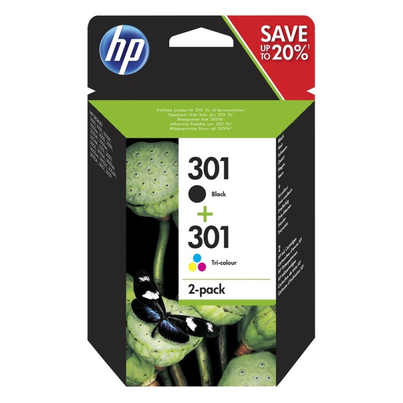 HP Μελάνι Inkjet No.301 Combo 2-Pack (N9J72AE) (HPN9J72AE) HP Μελάνι Inkjet No.301 Combo 2-Pack (N9J72AE) (HPN9J72AE)