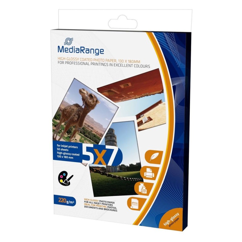 Φωτογραφικές Κάρτες MediaRange για Inkjet Εκτυπωτές High-Glossy 220g/m² 50 Φύλλα (MRINK114) Φωτογραφικές Κάρτες MediaRange για Inkjet Εκτυπωτές High-Glossy 220g/m² 50 Φύλλα (MRINK114)
