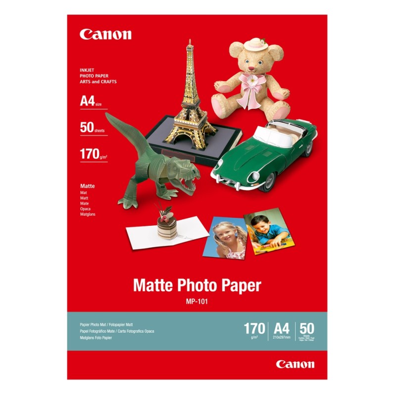 Canon Φωτογραφικό Χαρτί A4 Matte 170g/m² 50 Φύλλα (7981A005) (CAN-MP101A4) Canon Φωτογραφικό Χαρτί A4 Matte 170g/m² 50 Φύλλα (7981A005) (CAN-MP101A4)
