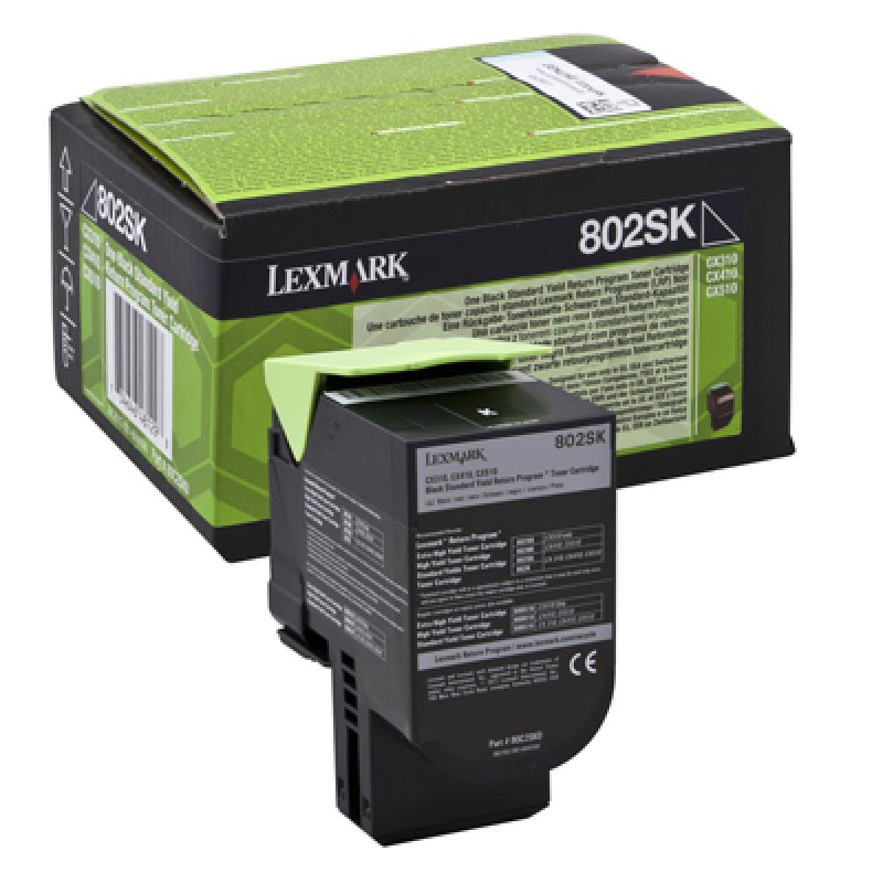 Toner Lexmark 80C2SK0 Black (80C2SK0) (LEX80C2SK0) Toner Lexmark 80C2SK0 Black (80C2SK0) (LEX80C2SK0)