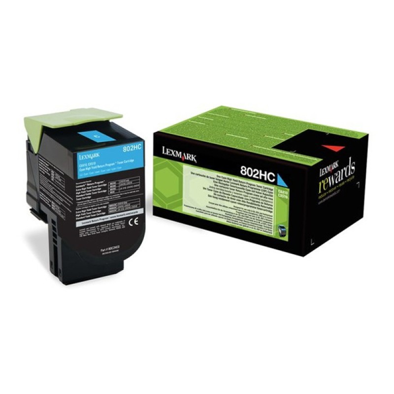 Toner Lexmark 80C2HC0 VHC Cyan (80C2HC0) (LEX80C2HC0) Toner Lexmark 80C2HC0 VHC Cyan (80C2HC0) (LEX80C2HC0)