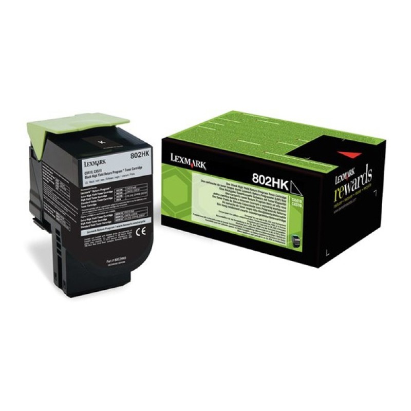 Toner Lexmark 80C2HK0 VHC Black (80C2HK0) (LEX80C2HK0) Toner Lexmark 80C2HK0 VHC Black (80C2HK0) (LEX80C2HK0)