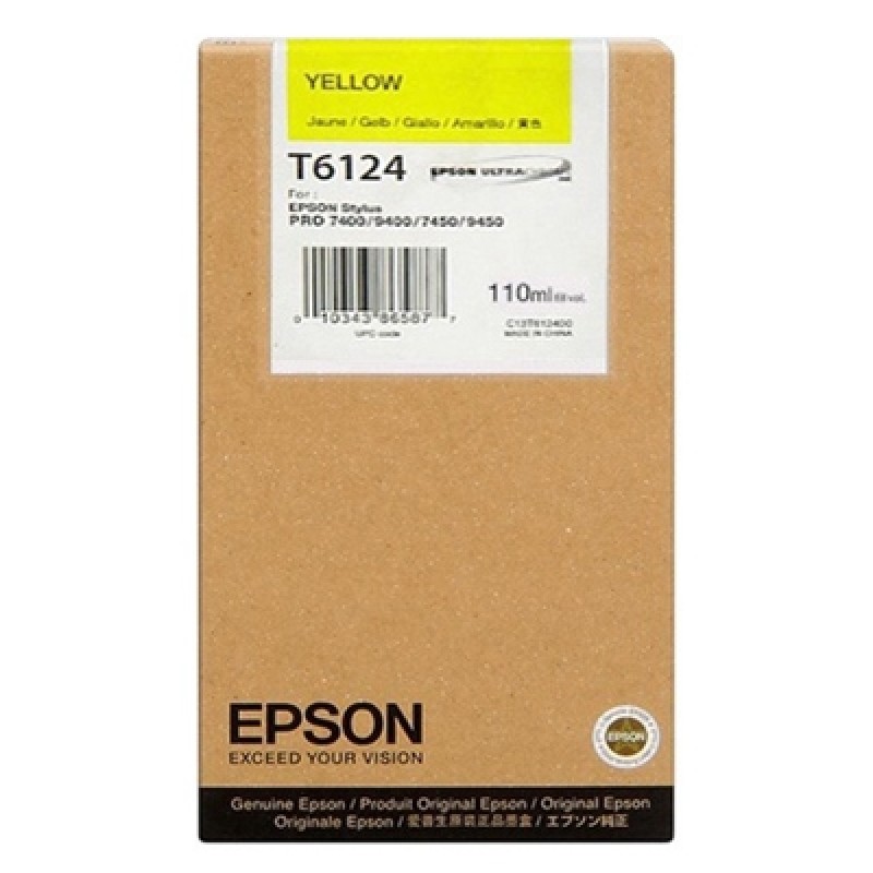 Epson Μελάνι Inkjet T6114 Yellow (C13T611400) (EPST611400) Epson Μελάνι Inkjet T6114 Yellow (C13T611400) (EPST611400)