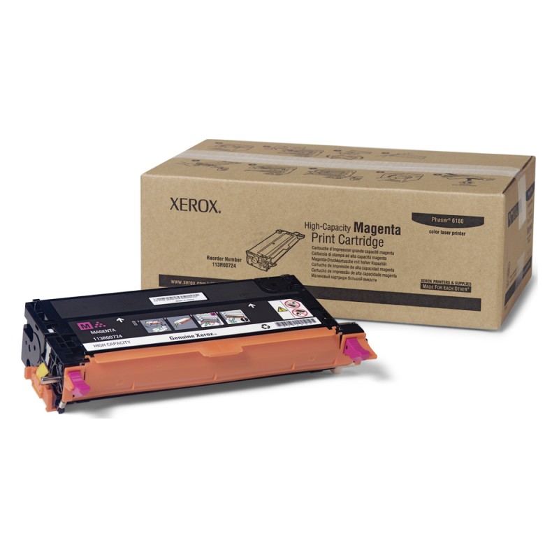 XEROX PHASER 6180 HC MAG. TONER (6k) (113R00724) (XER113R00724) XEROX PHASER 6180 HC MAG. TONER (6k) (113R00724) (XER113R00724)