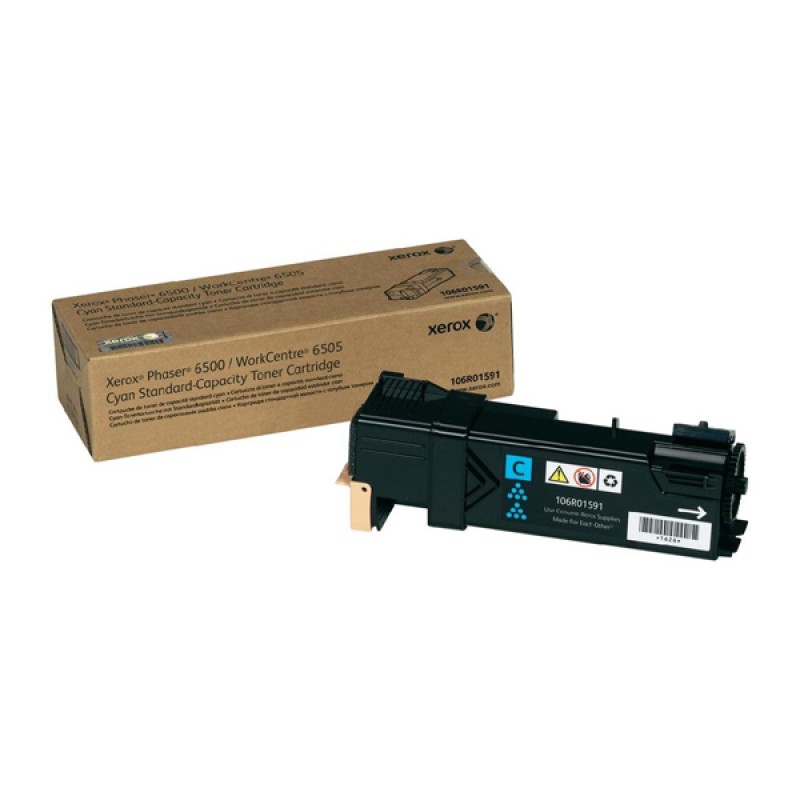 XEROX PHASER 6500, WC 6505 CYAN TONER (1k) (106R01591) (XER106R01591) XEROX PHASER 6500, WC 6505 CYAN TONER (1k) (106R01591) (XER106R01591)