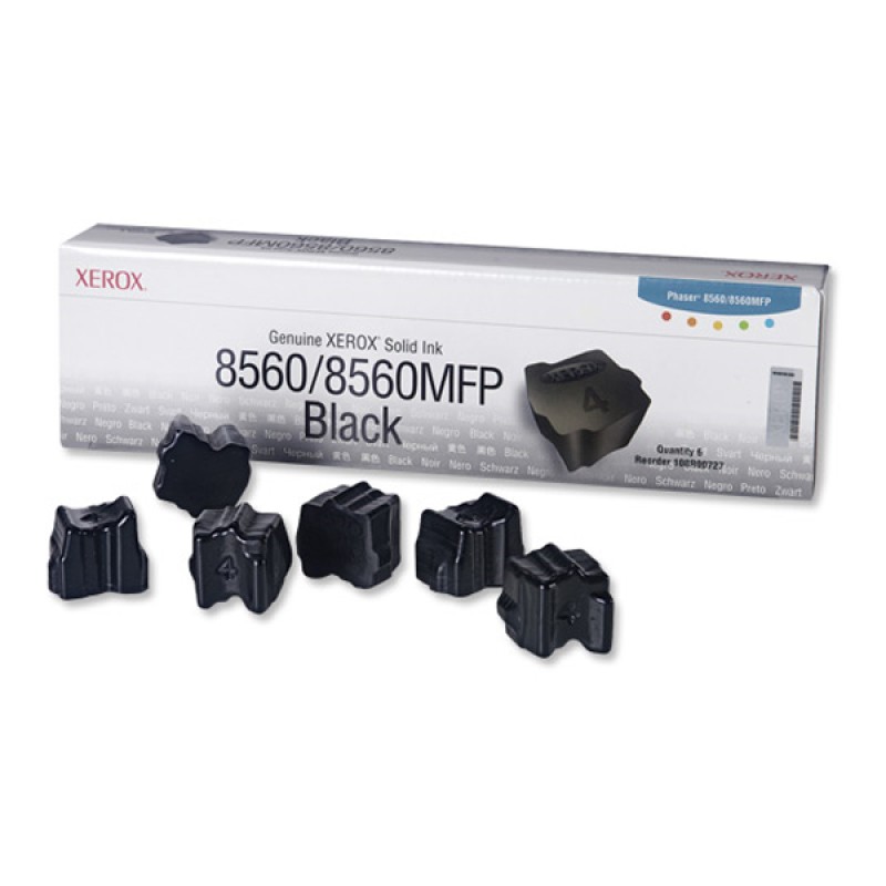 XEROX PHASER 8560 BLACK ColorStix-6pk (108R00727) (XER108R00727) XEROX PHASER 8560 BLACK ColorStix-6pk (108R00727) (XER108R00727)