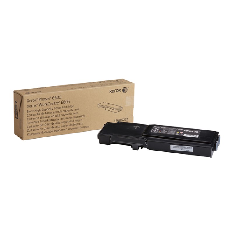 XEROX PHASER 6600 BLACK HC TONER (8k) (106R02232) (XER106R02232) XEROX PHASER 6600 BLACK HC TONER (8k) (106R02232) (XER106R02232)
