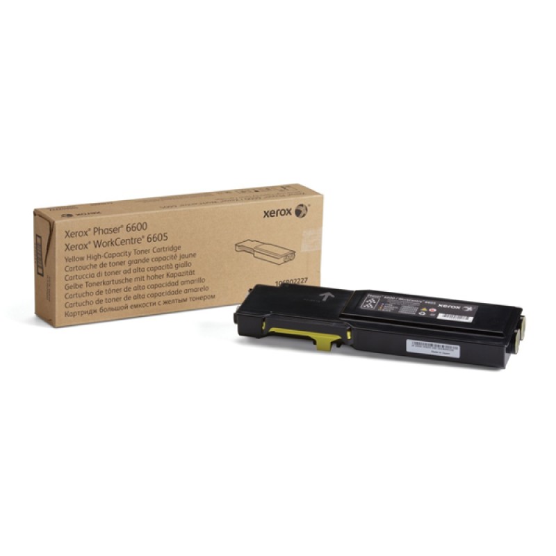 XEROX PHASER 6600 YELLOW HC TONER (6k) (106R02231) (XER106R02231) XEROX PHASER 6600 YELLOW HC TONER (6k) (106R02231) (XER106R02231)