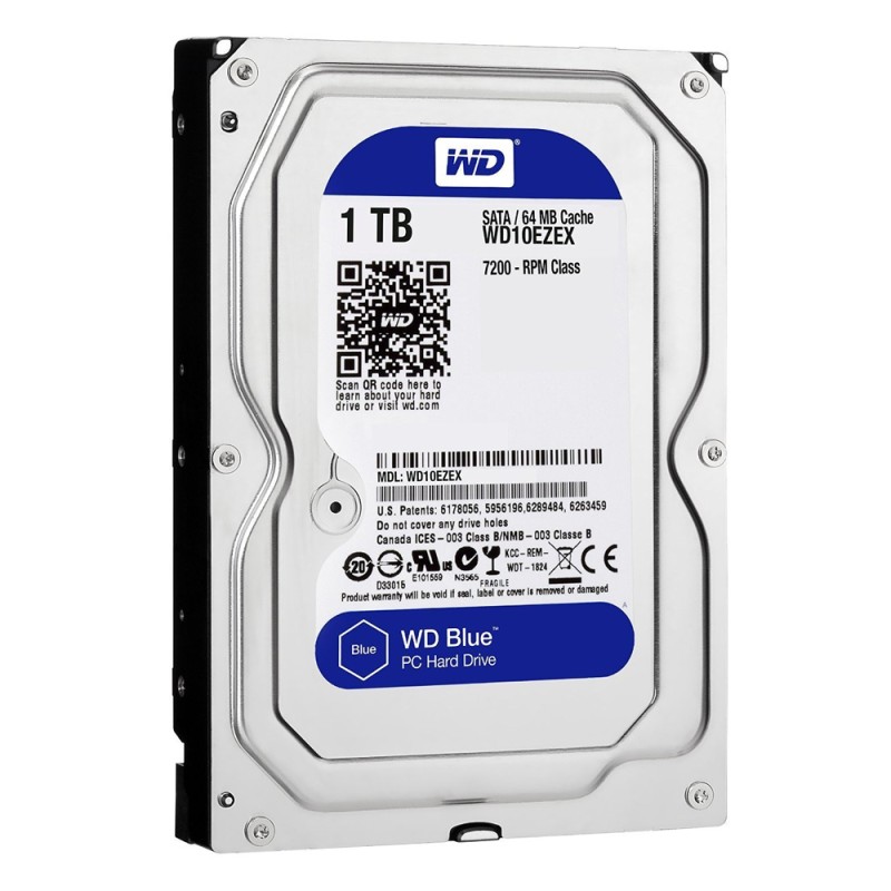 Western Digital Εσωτερικός Σκληρός Δίσκος 1 TB (Blue 3.5") (WD10EZEX) Western Digital Εσωτερικός Σκληρός Δίσκος 1 TB (Blue 3.5") (WD10EZEX)
