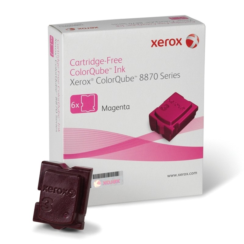 XEROX COLORQUBE 8870 MAGENTA SOLID INK (6pk, 17.3k) (108R00955) (XER108R00955) XEROX COLORQUBE 8870 MAGENTA SOLID INK (6pk, 17.3k) (108R00955) (XER108R00955)