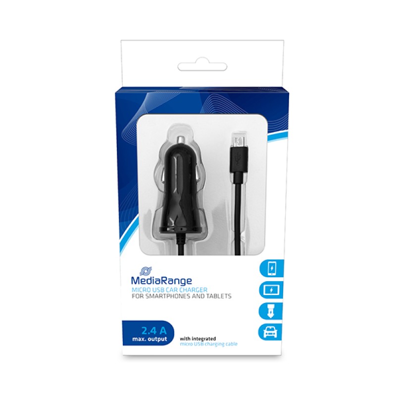 MediaRange Φορτιστής 2.4A για smartphones και συσκευές με Micro USB (Μαύρο) (MRMA101-02) MediaRange Φορτιστής 2.4A για smartphones και συσκευές με Micro USB (Μαύρο) (MRMA101-02)