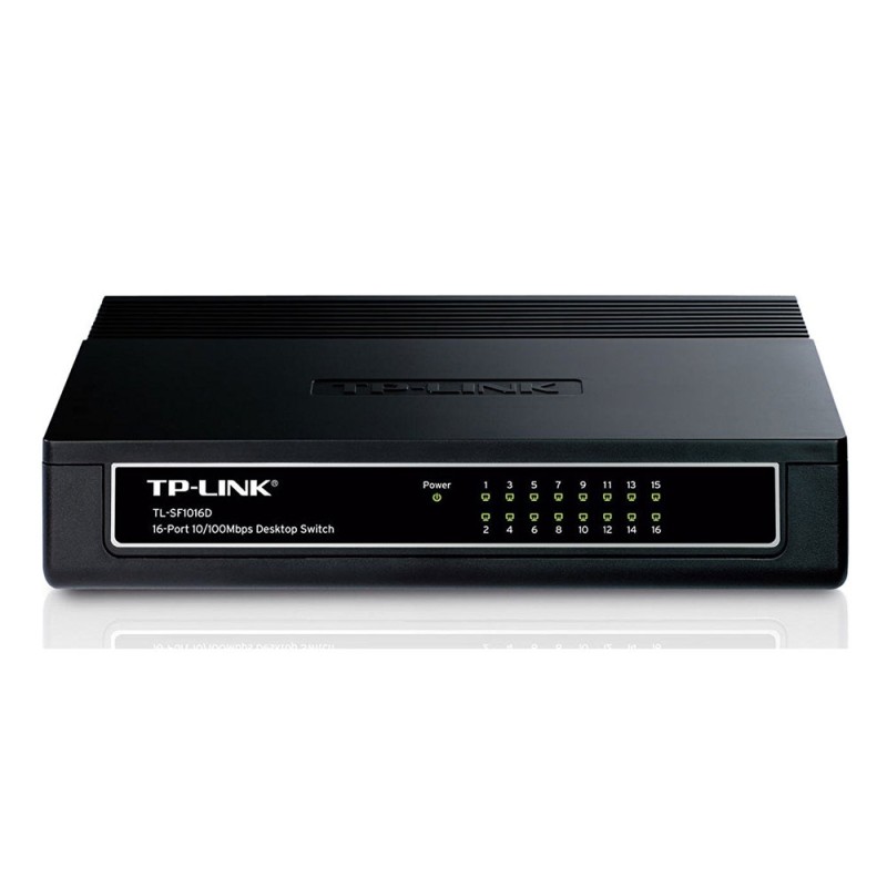 TP-LINK Switch V5 10/100 Mbps 16 Ports (TL-SF1016D) (TPTL-SF1016D) TP-LINK Switch V5 10/100 Mbps 16 Ports (TL-SF1016D) (TPTL-SF1016D)