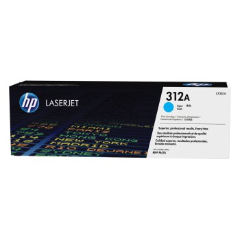 HP 312A LaserJet Cyan Toner (2.7k) (CF381A) (HPCF381A)