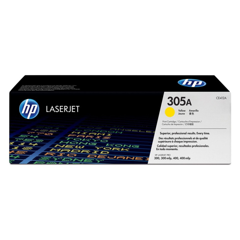 HP LaserJet PRO 300/400 305A Yellow Toner (CE412A) (HPCE412A) HP LaserJet PRO 300/400 305A Yellow Toner (CE412A) (HPCE412A)