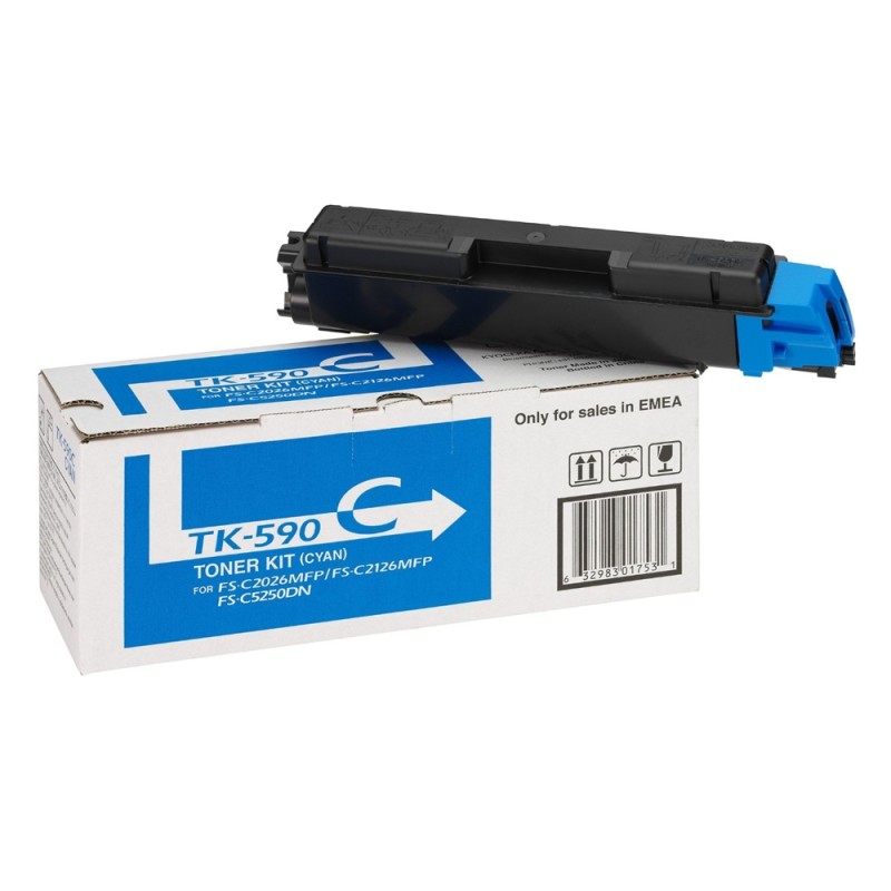 KYOCERA FS C2026MFP ECOSYS P6026CDN/M6026CDN/M6526CDN/M6026CIDN/M6526CIDN CYAN TONER (5k) (TK-590C) (KYOTK590C) KYOCERA FS C2026MFP ECOSYS P6026CDN/M6026CDN/M6526CDN/M6026CIDN/M6526CIDN CYAN TONER (5k) (TK-590C) (KYOTK590C)