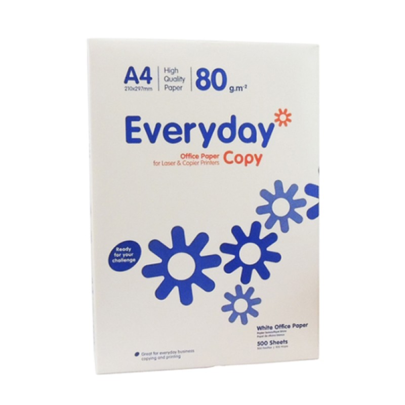 Επαγγελματικό Χαρτί Εκτύπωσης Everyday A4 80g/m² 500 Φύλλα (EVE1001101)