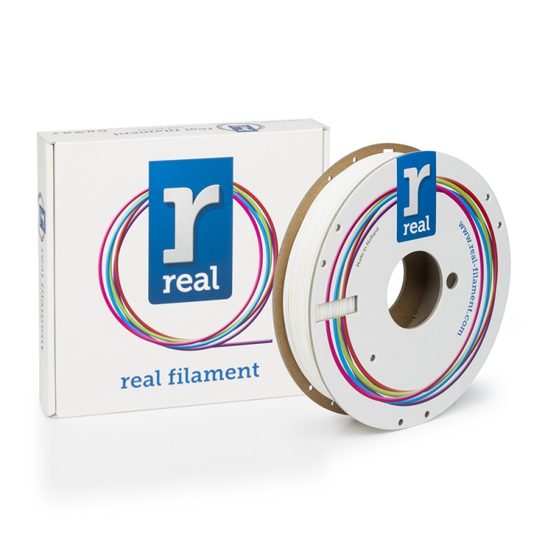 REAL PLA 3D Printer Filament - White - spool of 0.5Kg - 1.75mm (REALPLAWHITE500MM175) REAL PLA 3D Printer Filament - White - spool of 0.5Kg - 1.75mm (REALPLAWHITE500MM175)