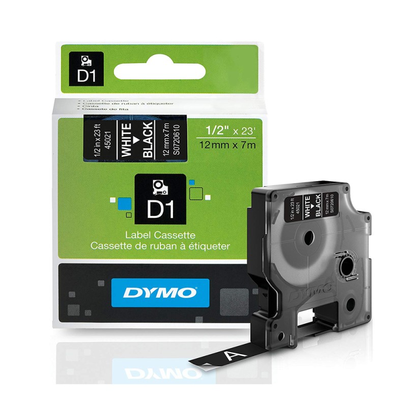Ταινία Ετικετογράφου DYMO D1 S0720610 12mmX7m (Λευκό/Μαύρο) (S0720610) (DYMO45021) Ταινία Ετικετογράφου DYMO D1 S0720610 12mmX7m (Λευκό/Μαύρο) (S0720610) (DYMO45021)