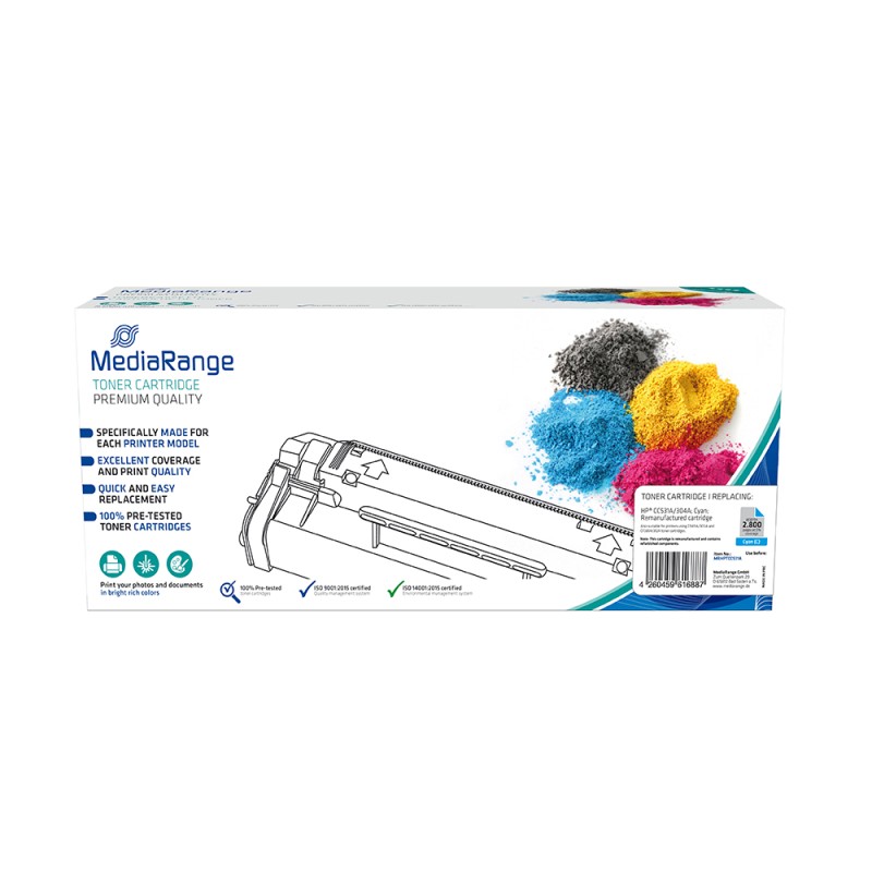 Toner MEDIARANGE Συμβατό για Εκτυπωτές HP (Cyan) (CC531A/304A/CE411A/305A/CF381A/312A) (MRHPTCC531A) Toner MEDIARANGE Συμβατό για Εκτυπωτές HP (Cyan) (CC531A/304A/CE411A/305A/CF381A/312A) (MRHPTCC531A)