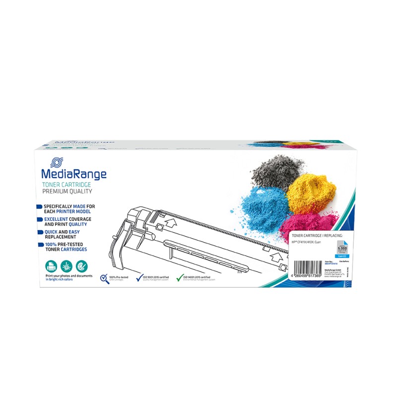 Toner MEDIARANGE Συμβατό για Εκτυπωτές HP (Cyan) (CF411X/410X) (MRHPTCF411X) Toner MEDIARANGE Συμβατό για Εκτυπωτές HP (Cyan) (CF411X/410X) (MRHPTCF411X)