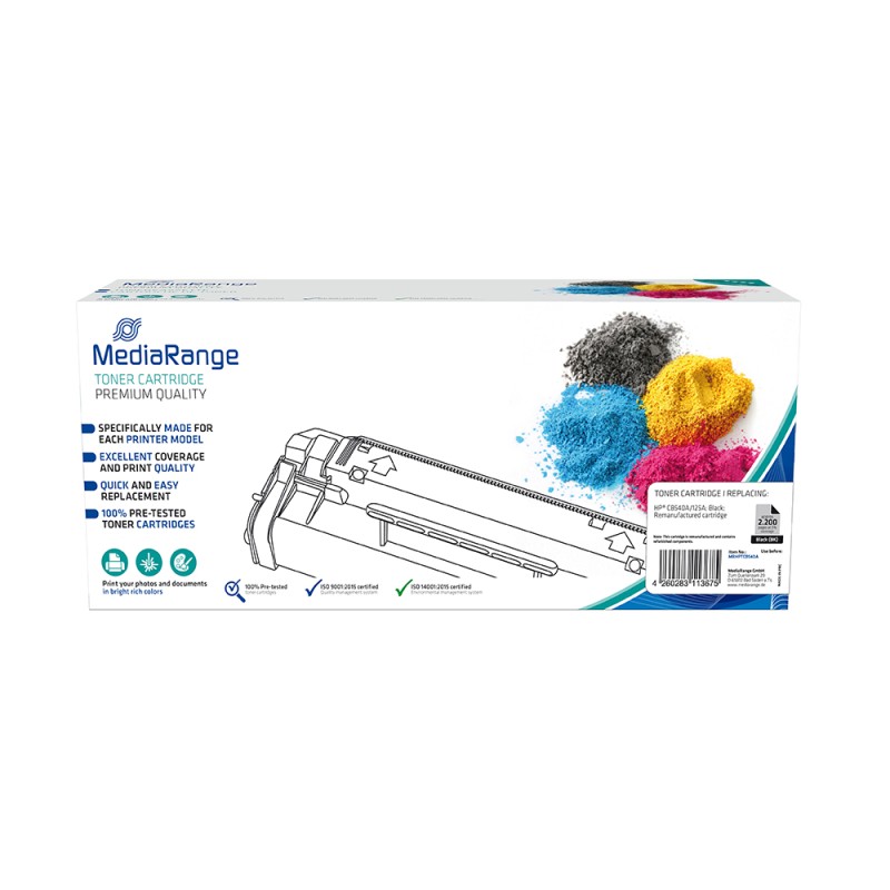 Toner MEDIARANGE Συμβατό για Εκτυπωτές HP (Black) (CB540A/125A) (MRHPTCB540A) Toner MEDIARANGE Συμβατό για Εκτυπωτές HP (Black) (CB540A/125A) (MRHPTCB540A)