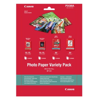 CANON VP-101 Variety Photo Pack A4 & 10x15cm 20sheet (0775B079) (CAN-VP-101A4)