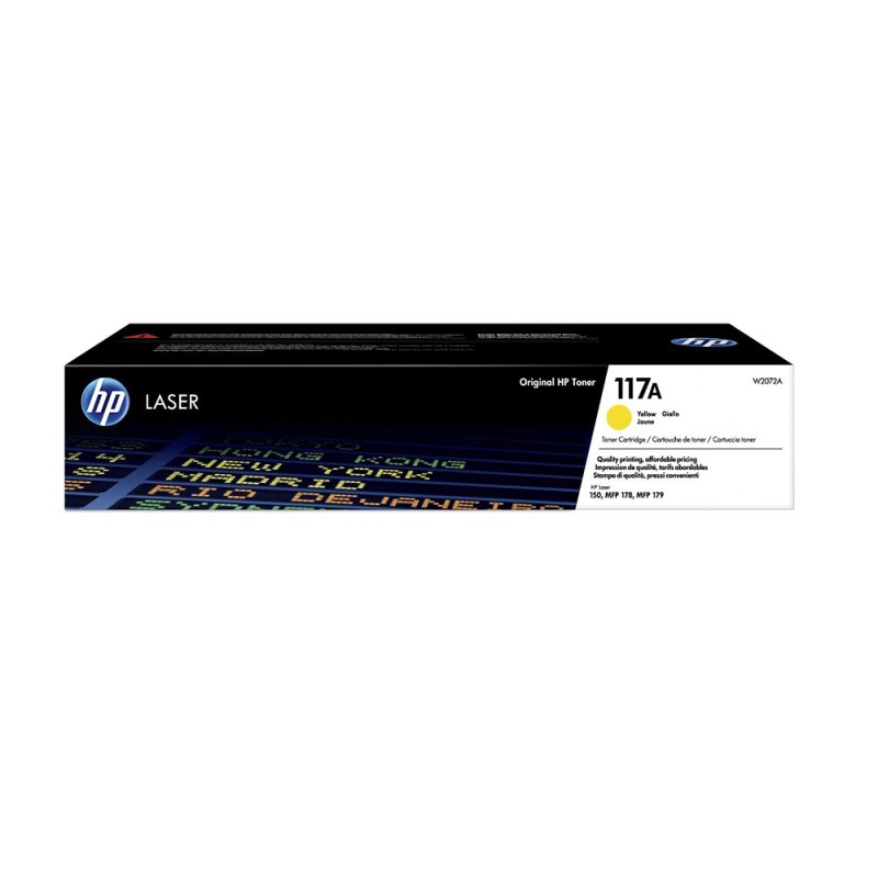 HP 117A Yellow Original Laser Toner Cartridge (W2072A) (HPW2072A) HP 117A Yellow Original Laser Toner Cartridge (W2072A) (HPW2072A)