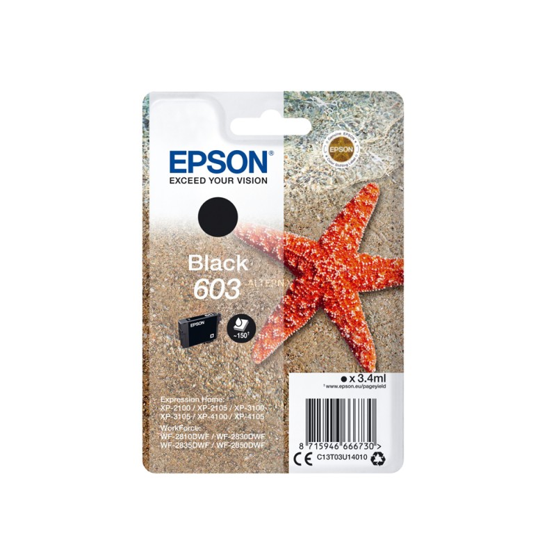 Epson Μελάνι Inkjet 603 Black (C13T03U14010) (EPST03U140) Epson Μελάνι Inkjet 603 Black (C13T03U14010) (EPST03U140)