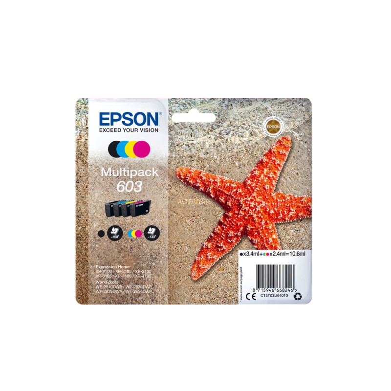 Epson Μελάνι Inkjet 603 Multipack (C13T03U64010) (EPST03U640) Epson Μελάνι Inkjet 603 Multipack (C13T03U64010) (EPST03U640)