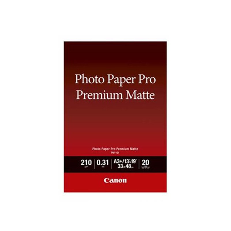 Canon Φωτογραφικό Χαρτί Premium Matte A3+ 210 g/m²20 φύλλα (8657B007) (CAN-PM101-A3PLUS) Canon Φωτογραφικό Χαρτί Premium Matte A3+ 210 g/m²20 φύλλα (8657B007) (CAN-PM101-A3PLUS)