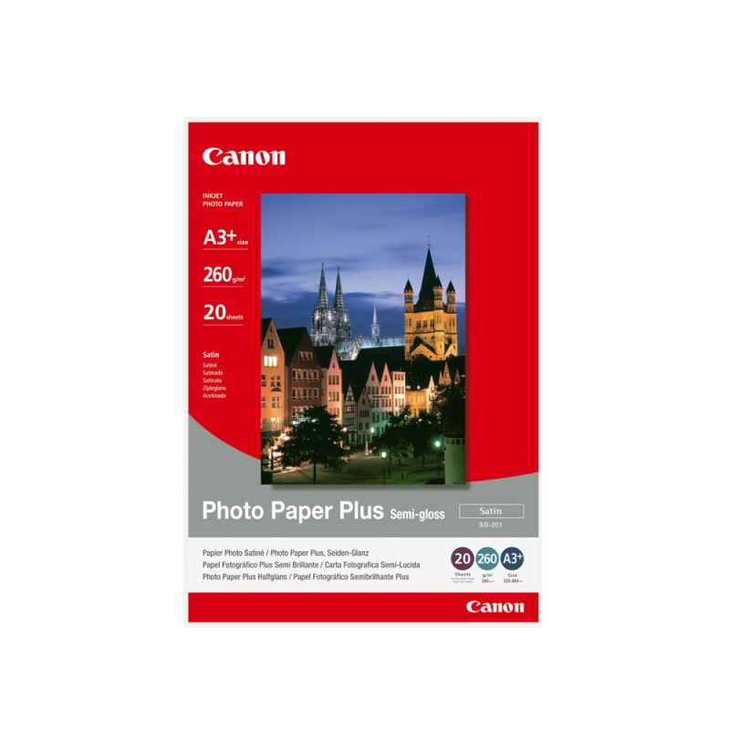 Canon Φωτογραφικό Χαρτί A3+ Semi Gloss 260g/m² 20 Φύλλα (1686B032) (CAN-SG201-A3PLUS) Canon Φωτογραφικό Χαρτί A3+ Semi Gloss 260g/m² 20 Φύλλα (1686B032) (CAN-SG201-A3PLUS)