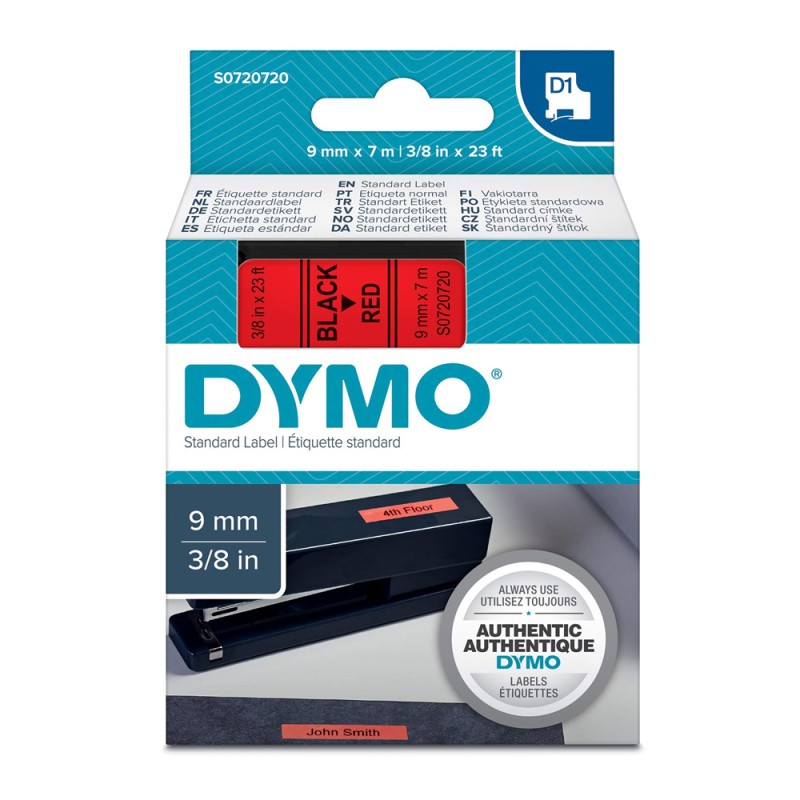 Ταινία Ετικετογράφου DYMO Standard 40917 9 mm x 7 m (Μαύρα Γράμματα σε Κόκκινο Φόντο) (S0720720) (DYMO40917) Ταινία Ετικετογράφου DYMO Standard 40917 9 mm x 7 m (Μαύρα Γράμματα σε Κόκκινο Φόντο) (S0720720) (DYMO40917)