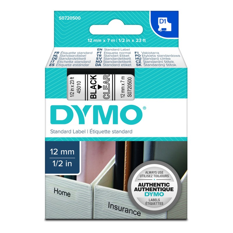 Ταινία Ετικετογράφου DYMO Standard 45019 12 mm x 7 m (Μαύρα Γράμματα σε Πράσινο Φόντο) (S0720590) (DYMO45019) Ταινία Ετικετογράφου DYMO Standard 45019 12 mm x 7 m (Μαύρα Γράμματα σε Πράσινο Φόντο) (S0720590) (DYMO45019)