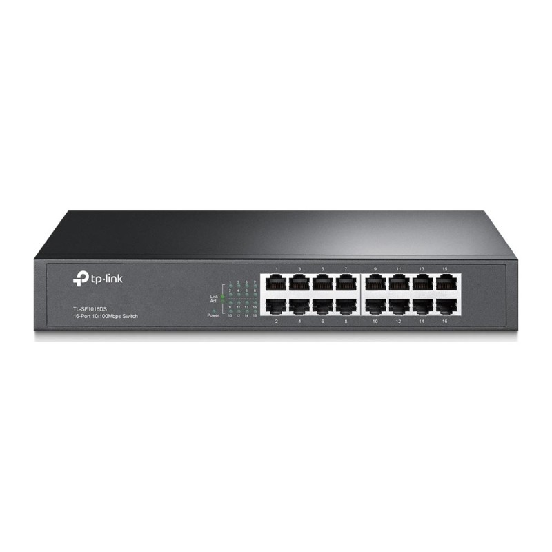 TP-LINK Switch SF1016DS 16 Ports 10/100Mbps Rackmount V4 (TL-SF1016DS) (TPTL-SF1016DS) TP-LINK Switch SF1016DS 16 Ports 10/100Mbps Rackmount V4 (TL-SF1016DS) (TPTL-SF1016DS)