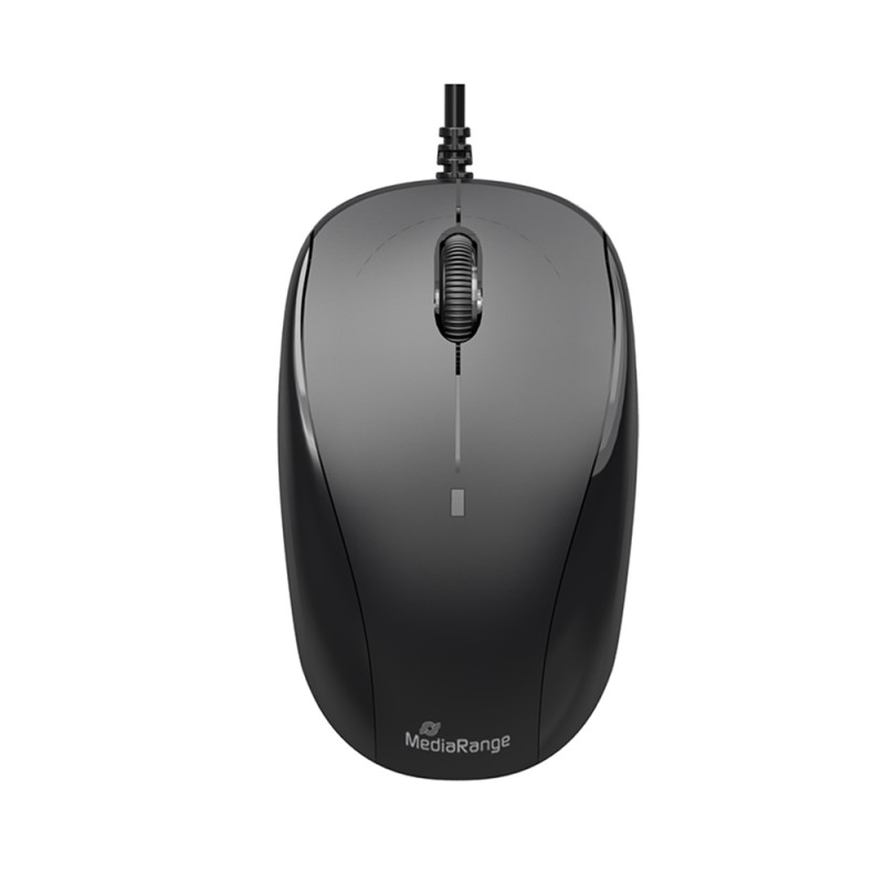 MediaRange Optical Mouse Corded 3-Button (Black, Wired) (MROS213) MediaRange Optical Mouse Corded 3-Button (Black, Wired) (MROS213)