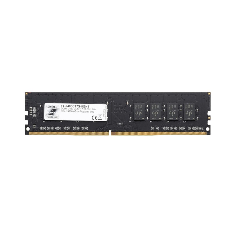 G.Skill RAM DDR4-2400MHz 8GB CL17 (1x8GB) (F4-2400C17S-8GNT) (GSKF4-2400C17S-8GNT) G.Skill RAM DDR4-2400MHz 8GB CL17 (1x8GB) (F4-2400C17S-8GNT) (GSKF4-2400C17S-8GNT)