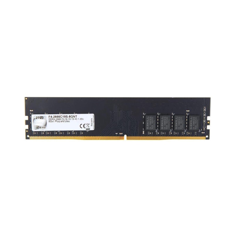 G.Skill Value DDR4 με Module 1x8GB και Ταχύτητα 2666 για Desktop (F4-2666C19S-8GNT)