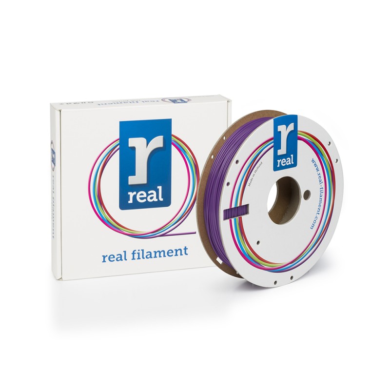 REAL PLA 3D Printer Filament - Purple - spool of 0.5Kg - 1.75mm (REALPLAPURPLE500MM175) REAL PLA 3D Printer Filament - Purple - spool of 0.5Kg - 1.75mm (REALPLAPURPLE500MM175)