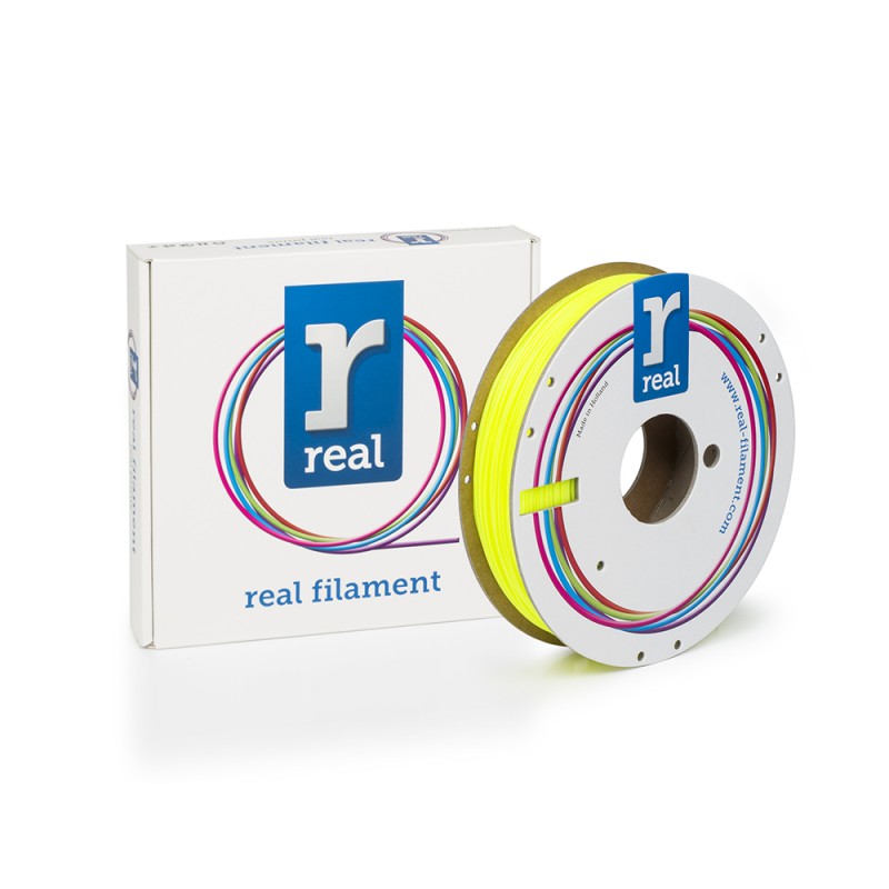 REAL PLA 3D Printer Filament - Yellow - spool of 0.5Kg - 1.75mm (REALPLAYELLOW500MM175) REAL PLA 3D Printer Filament - Yellow - spool of 0.5Kg - 1.75mm (REALPLAYELLOW500MM175)