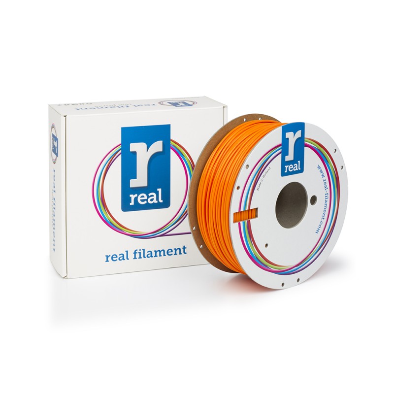 REAL PLA 3D Printer Filament -Fluorescent Orange- spool of 1Kg - 2.85mm (REALPLAFORANGE1000MM3)