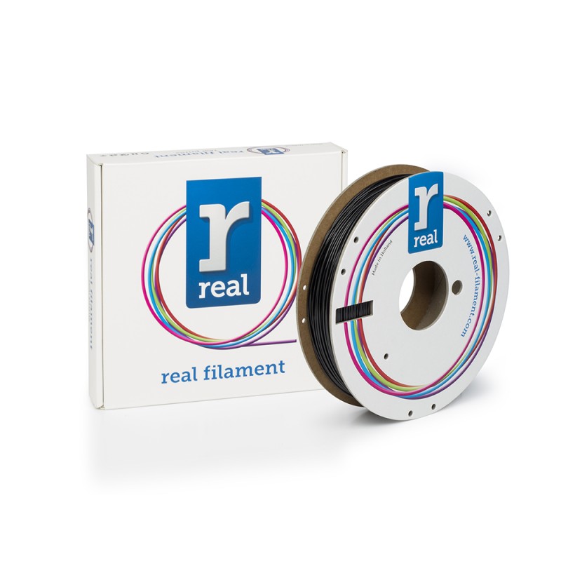 REAL PETG 3D Printer Filament - Black - spool of 0.5Kg - 1.75mm (REALPETGSBLACK500MM175) REAL PETG 3D Printer Filament - Black - spool of 0.5Kg - 1.75mm (REALPETGSBLACK500MM175)
