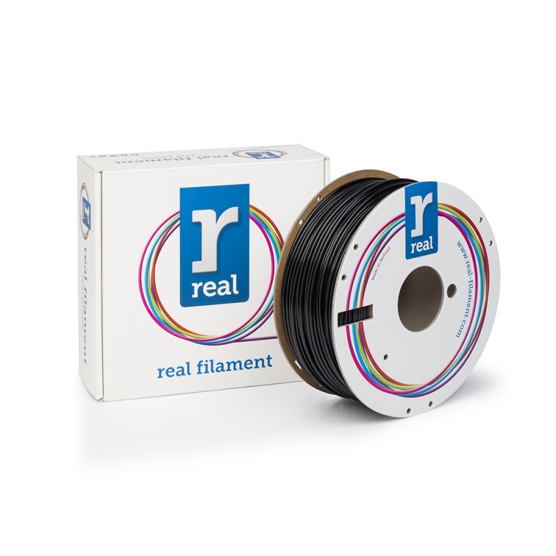 REAL PETG 3D Printer Filament - Black - spool of 1Kg - 2.85mm (REALPETGSBLACK1000MM300) REAL PETG 3D Printer Filament - Black - spool of 1Kg - 2.85mm (REALPETGSBLACK1000MM300)