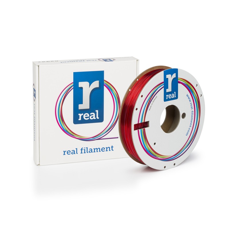 REAL PETG 3D Printer Filament - Translucent Red - spool of 0.5Kg - 1.75mm (REALPETGTRED500MM175) REAL PETG 3D Printer Filament - Translucent Red - spool of 0.5Kg - 1.75mm (REALPETGTRED500MM175)