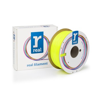 REAL PETG 3D Printer Filament - Translucent Yellow - spool of 1Kg - 2.85mm (REALPETGYELLOW1000MM300)