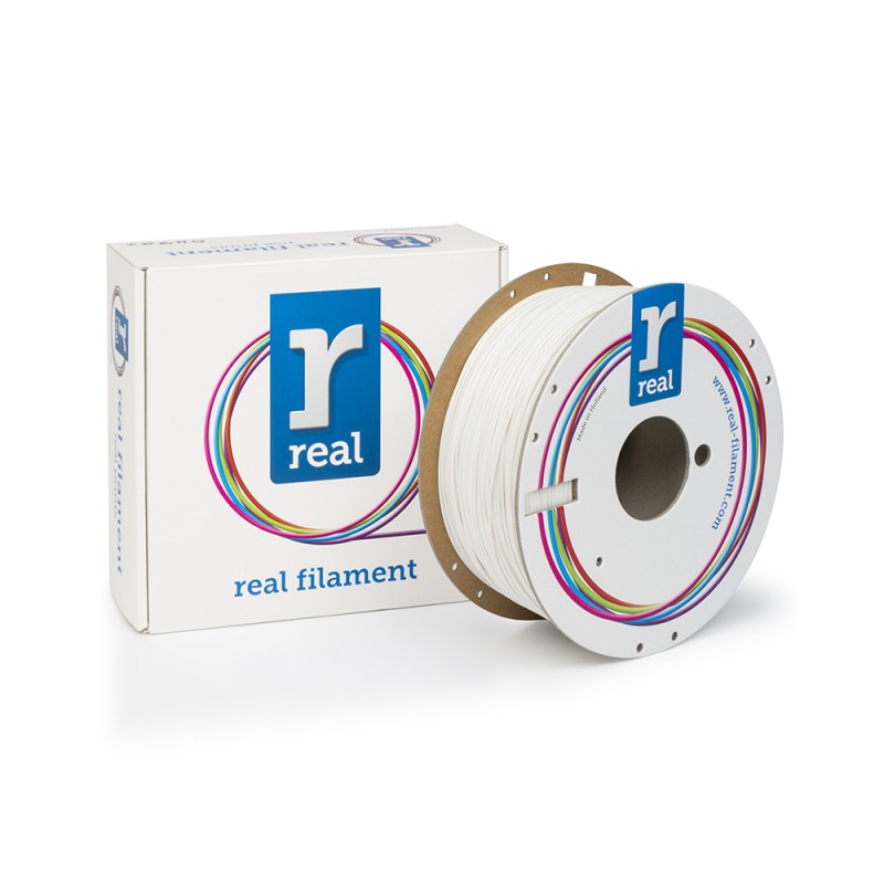 REAL RealFlex 3D Printer Filament - White - spool of 1Kg - 1.75mm (REALBIOFLWHITE1000MM175) REAL RealFlex 3D Printer Filament - White - spool of 1Kg - 1.75mm (REALBIOFLWHITE1000MM175)