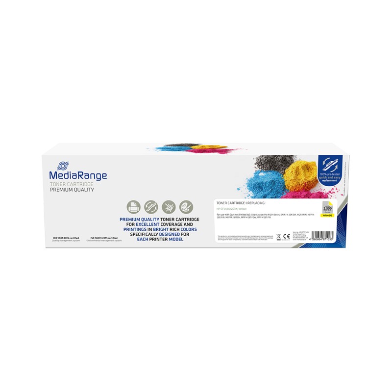 Toner MEDIARANGE Συμβατό για Εκτυπωτές HP (Yellow) (CF542X/203X) (MRHPTCF542X) Toner MEDIARANGE Συμβατό για Εκτυπωτές HP (Yellow) (CF542X/203X) (MRHPTCF542X)