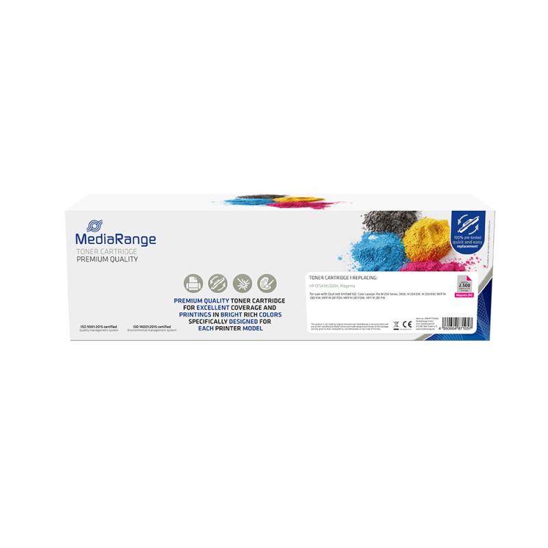 Toner MEDIARANGE Συμβατό για Εκτυπωτές HP (Magenta) (CF543X/203X) (MRHPTCF543X)