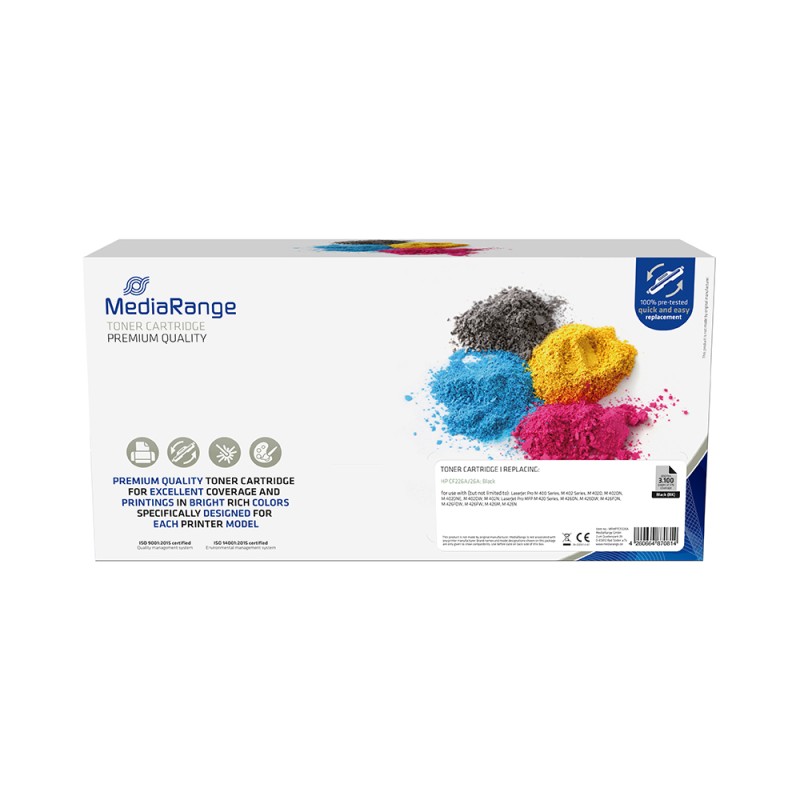 Toner MEDIARANGE Συμβατό για Εκτυπωτές HP (Black) (CF226A/26A) (MRHPTCF226A) Toner MEDIARANGE Συμβατό για Εκτυπωτές HP (Black) (CF226A/26A) (MRHPTCF226A)