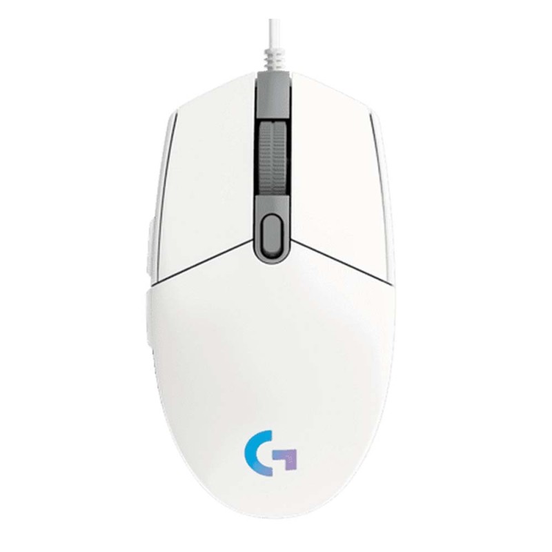 Logitech Gaming Mouse G102 LightSync RGB White (910-005824) (LOGG102WH)